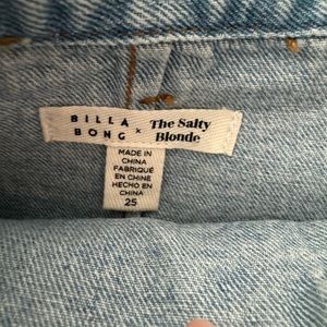 Billabong jean skirt